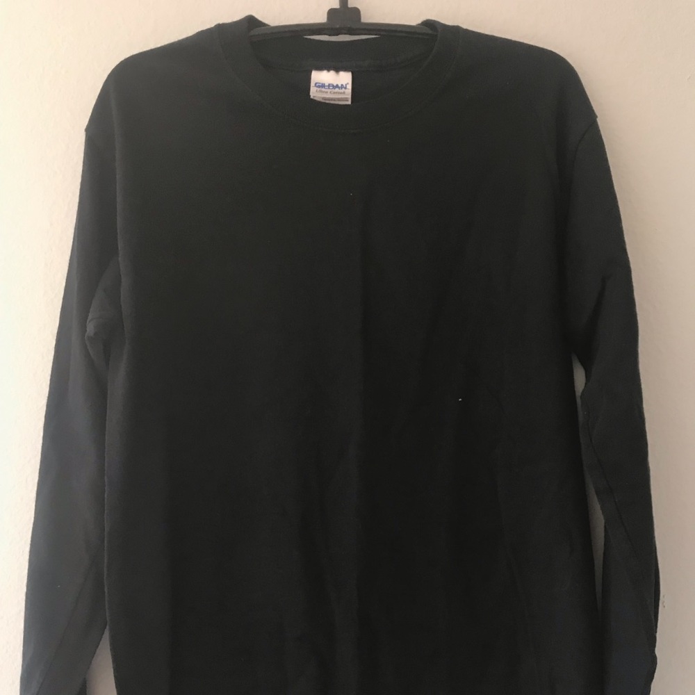 Plain Black Cotton Long Sleeve!